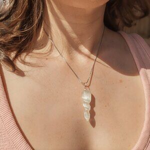 Selenite pendant